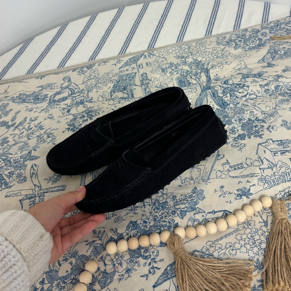 Tods leather loafers
